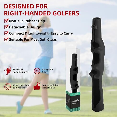 Golf Grip Trainer, Golf Grip Training Aid for Correct Hand Positioning, Removable Swing Grip for right Golfers in Kuwait