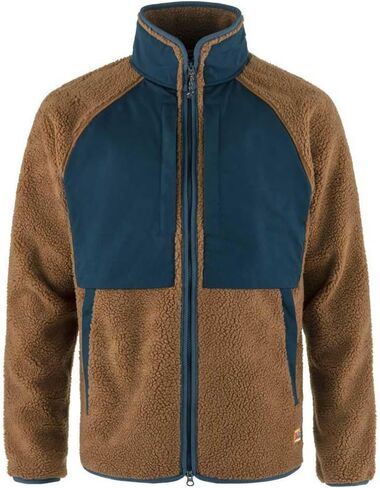 Fjallraven F87164230-560S Vardag Pile Jacket M Chestnut-Navy S in Saudi Arabia
