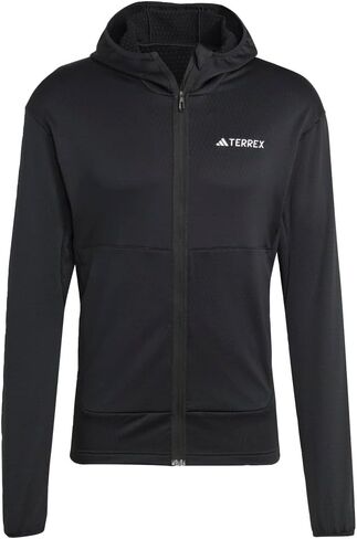 adidas Xperior Light Fleece Hooded Jacket Men's, Black, Size XL in Saudi Arabia
