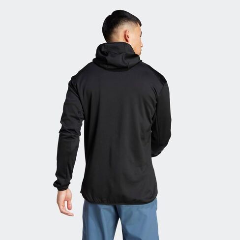 adidas Xperior Light Fleece Hooded Jacket Men's, Black, Size XL in Saudi Arabia