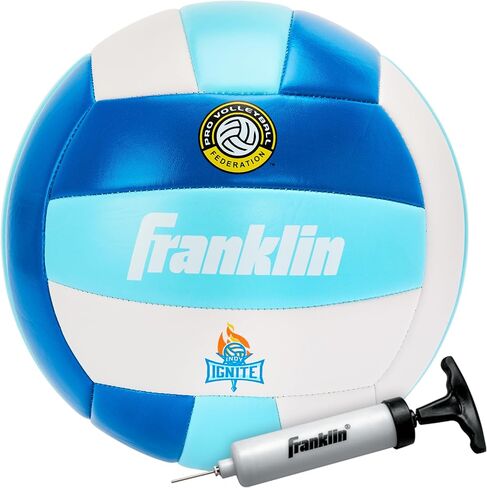 Franklin Sports PVF Team Volleyballs - Official Size + Regulation Weight Volleyballs for Indoor + Outdoor Use - Youth + Adult Ball for Recreational Play - Official PVF Team Logos + Colors in Saudi Arabia