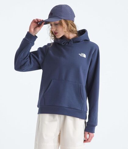 هودي نسائي من The North Face Evolution Gradient Box Nse | غطاء رأس مكون من قطعتين مزود برباط وجيب يدوي كانجارو in Kuwait