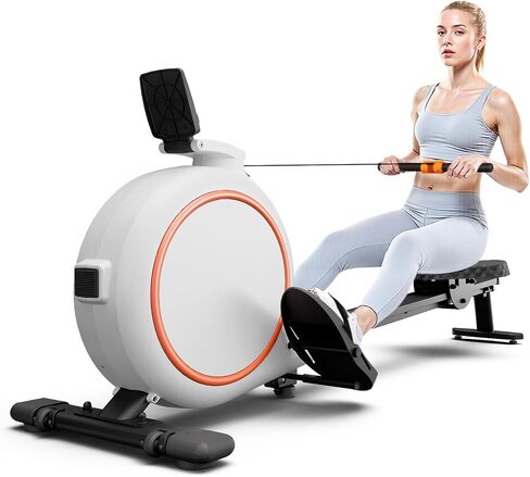 2025 Upgraded Rowing Machine,Magnetic Rowing Machines for Home with 300lb Weight Capacity,32-Levels Quiet Adjustable Resistance,Compact Rower Machine with Tablet Holder,Bluetooth&App Compatible in Saudi Arabia