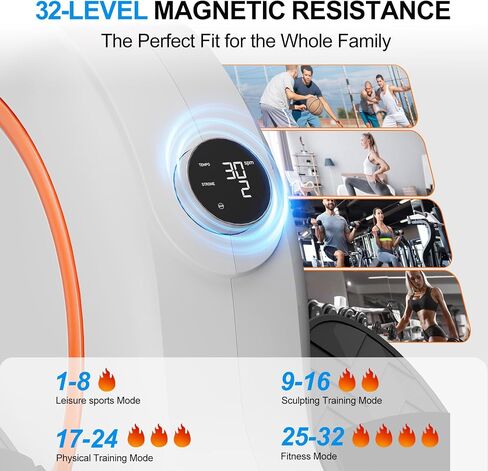 2025 Upgraded Rowing Machine,Magnetic Rowing Machines for Home with 300lb Weight Capacity,32-Levels Quiet Adjustable Resistance,Compact Rower Machine with Tablet Holder,Bluetooth&App Compatible in Saudi Arabia