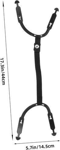 HEMOTON Hockey Helmet Chin Strap Replacement Kit Detachable Loops Polyester Chin Strap for Ice Hockey Helmets Goalkeeper Neck Protector Sturdy and Adjustable in Saudi Arabia