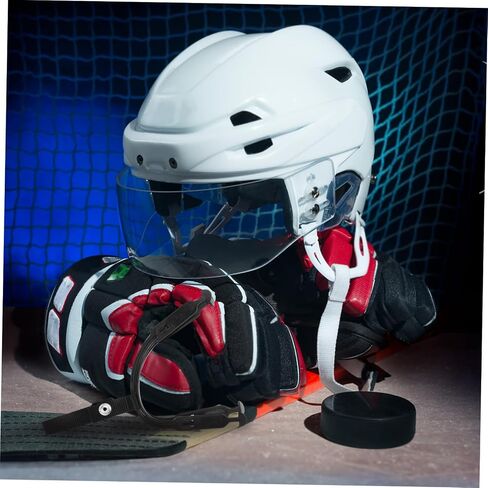 HEMOTON Hockey Helmet Chin Strap Replacement Kit Detachable Loops Polyester Chin Strap for Ice Hockey Helmets Goalkeeper Neck Protector Sturdy and Adjustable in Saudi Arabia
