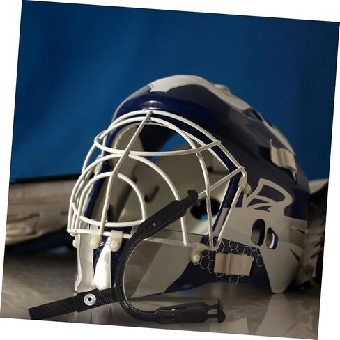 HEMOTON Hockey Helmet Chin Strap Replacement Kit Detachable Loops Polyester Chin Strap for Ice Hockey Helmets Goalkeeper Neck Protector Sturdy and Adjustable in Saudi Arabia