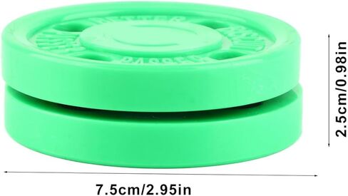 Hockey Puck PolyoxyHockey ing Puck, Dryland for Roller Skating and Street, Green Indoor with Shock Absorption, Weight in Kuwait