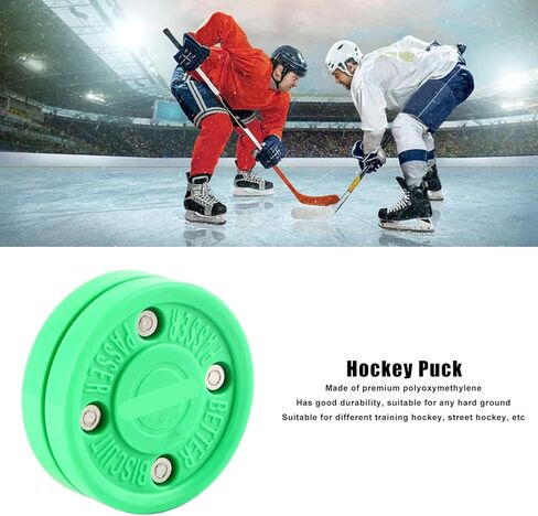 Hockey Puck PolyoxyHockey ing Puck, Dryland for Roller Skating and Street, Green Indoor with Shock Absorption, Weight in Kuwait