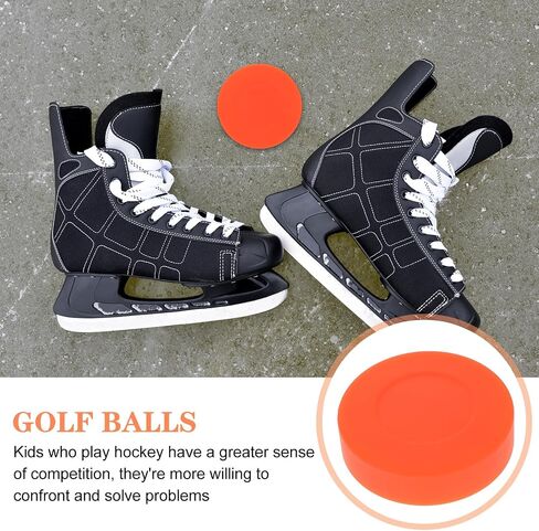 HANABASS 4pcs Hockey Pucks for Outdoor, Official Size & Weight Rubber Pucks for Indoor/Outdoor Practice, Training & Street Hockey in Saudi Arabia