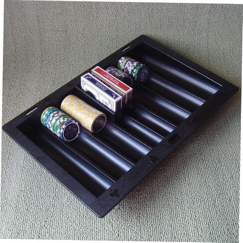 Sosoport 2Pcs Poker Chip Storage Tray Plastic Table Chip Holder for Gaming Organize and Tidy Your Tabletop for Chips Easy to Use and Clean in Kuwait