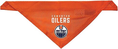 Littlearth Edmonton Oilers Dog Cat Mesh Jersey Bandana L/XL Orange in Saudi Arabia