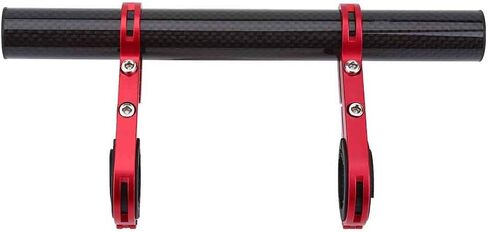 VGEBY Bike Handlebar Extender, Double Carbon Extension Mount with Aluminum Alloy Bracket (Red) Handlebar Extension Extender in Saudi Arabia
