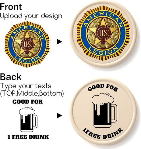 200-1000 Custom Plastic Poker Chips with Logo, Personalized Design of Image and Text Printed on Chips, Good for Drink Tokens in Bar, Poker Games, Business Cards and Party Gifts in Saudi Arabia