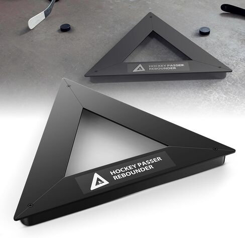 Hockey Training Equipment, Hockey Passer Rebounder, Portable 26" Triangle Trainer with Rubber Feet & Spikes, Heavy-Duty Steel for Passing & Stickhandling in Saudi Arabia
