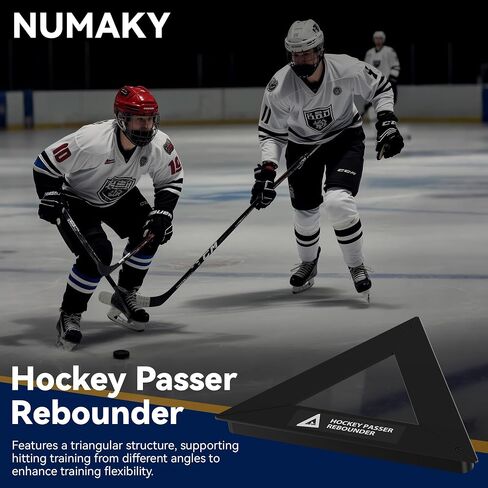Hockey Training Equipment, Hockey Passer Rebounder, Portable 26" Triangle Trainer with Rubber Feet & Spikes, Heavy-Duty Steel for Passing & Stickhandling in Saudi Arabia