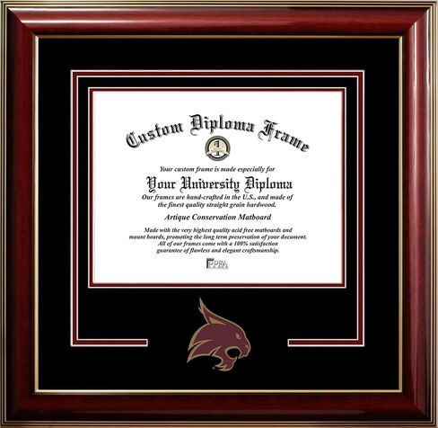 Campus Images Texas State Bobcats 14w x 11h Classic Spirit Logo Diploma Frame in Saudi Arabia