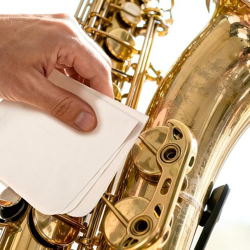 String Instrument Cleaning Cloth for Flute Violin Guitar Clarinet, Orchestral Micro-fiber Polishing Cloth Soft Multifunctional for Instrument Finishes, 15.7" x 15.7" in Kuwait