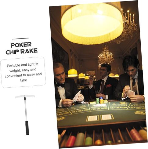 Portable Poker Chip Rake Chips Collecting Rod Harrow for Poker Game Rake in Saudi Arabia