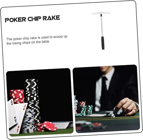 Portable Poker Chip Rake Chips Collecting Rod Harrow for Poker Game Rake in Saudi Arabia