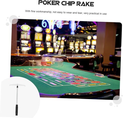 Portable Poker Chip Rake Chips Collecting Rod Harrow for Poker Game Rake in Saudi Arabia