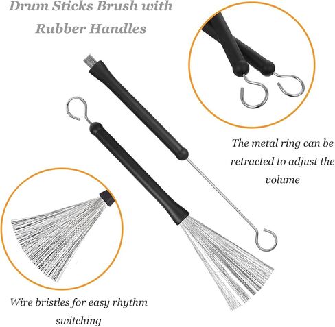 6 Inch Cowbell And Cowbell Clamp, Cowbell Holder Percussion Accessory, Adjustable Drum Cowbell Mount for Bass Drum Hoop Up or Down And Drum Brushes in Saudi Arabia