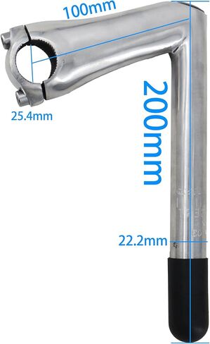 Bike Quill Stem, 13 inch Length, Aluminum Alloy, 25.4mm Clamp for Recreational Bicycle, Road Bike, BMX in Saudi Arabia