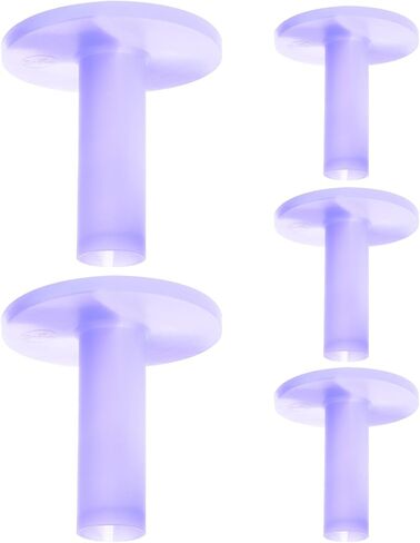 DECHOUS 5Pcs Rubber Golf Tees Purple Marble Pattern Stable Ball Holders for Driving Range Practice Mats Lightweight Convenient Golf Ball Tees for Consistent Swing and Accuracy in Saudi Arabia
