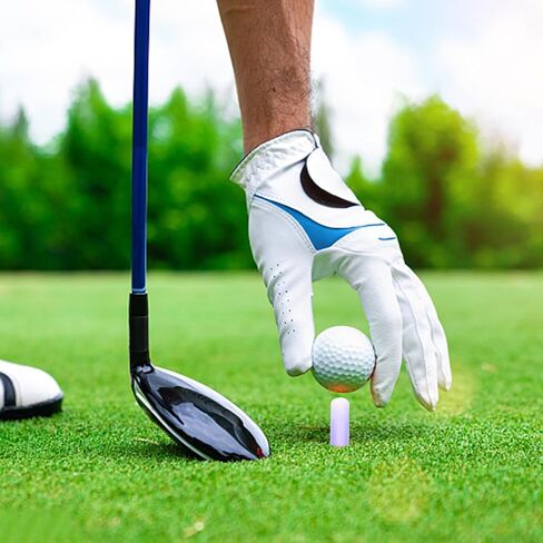 DECHOUS 5Pcs Rubber Golf Tees Purple Marble Pattern Stable Ball Holders for Driving Range Practice Mats Lightweight Convenient Golf Ball Tees for Consistent Swing and Accuracy in Saudi Arabia
