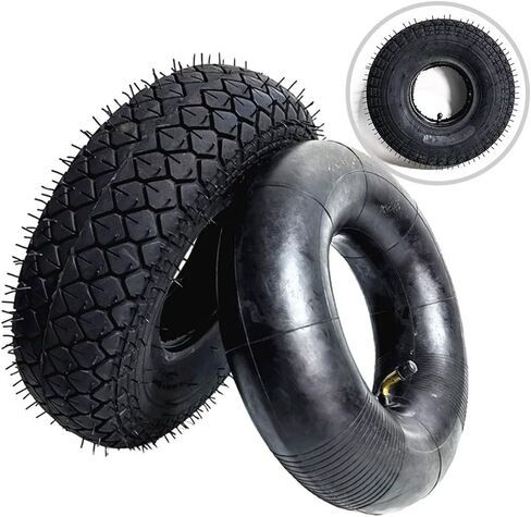 12 Inch 4.00-5 Inner Tube & Outer Tire Set For Elderly Electric Scooter Buggy Quad Bike Replacement Parts For Pneumatic Air Filled Tires,Black in Saudi Arabia