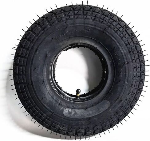 12 Inch 4.00-5 Inner Tube & Outer Tire Set For Elderly Electric Scooter Buggy Quad Bike Replacement Parts For Pneumatic Air Filled Tires,Black in Saudi Arabia