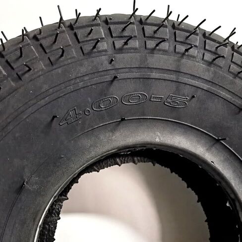 12 Inch 4.00-5 Inner Tube & Outer Tire Set For Elderly Electric Scooter Buggy Quad Bike Replacement Parts For Pneumatic Air Filled Tires,Black in Saudi Arabia