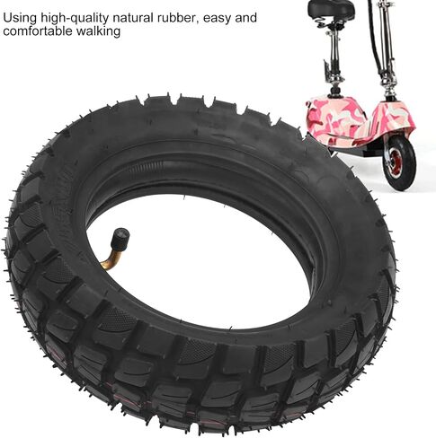 10in Electric Scooter Tire,Inflatable Rubber Tire with 10x2.5in Inner Tube for Scooter Replacement in Saudi Arabia