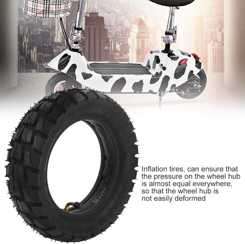 10in Electric Scooter Tire,Inflatable Rubber Tire with 10x2.5in Inner Tube for Scooter Replacement in Saudi Arabia