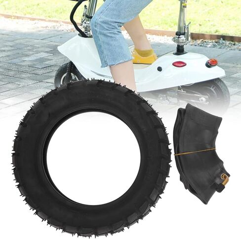 10in Electric Scooter Tire,Inflatable Rubber Tire with 10x2.5in Inner Tube for Scooter Replacement in Saudi Arabia