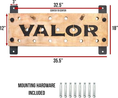 Valor Fitness Climbing Peg Board – Wall Mounted Plywood for Gym, Ninja Training, Cross Training, Rock Climbing & Gymnastics Workout Equipment in Saudi Arabia