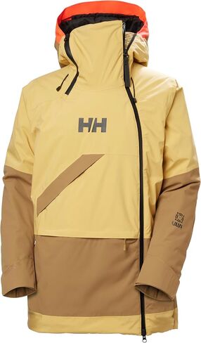 سترة Helly-Hansen Powchaser Asym - سترة تزلج مقاومة للماء للنساء مع تفاصيل نيون، عازل PrimaLoft in Kuwait