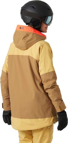 سترة Helly-Hansen Powchaser Asym - سترة تزلج مقاومة للماء للنساء مع تفاصيل نيون، عازل PrimaLoft in Kuwait