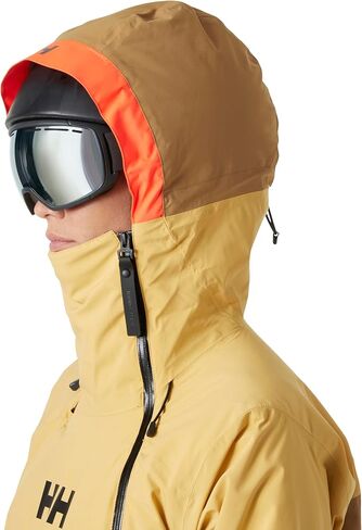 سترة Helly-Hansen Powchaser Asym - سترة تزلج مقاومة للماء للنساء مع تفاصيل نيون، عازل PrimaLoft in Kuwait