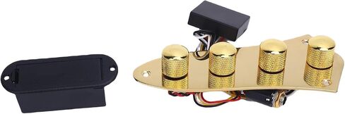 Guitar Bass Preamp Control Plate, 3-Band EQ, Active/Passive Switch, Silver in Saudi Arabia