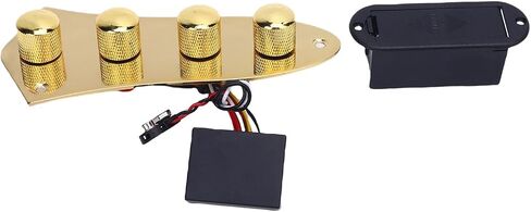 Guitar Bass Preamp Control Plate, 3-Band EQ, Active/Passive Switch, Silver in Saudi Arabia