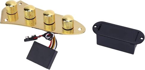 Guitar Bass Preamp Control Plate, 3-Band EQ, Active/Passive Switch, Silver in Saudi Arabia