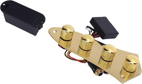 Guitar Bass Preamp Control Plate, 3-Band EQ, Active/Passive Switch, Silver in Saudi Arabia