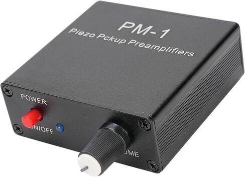 VBESTLIFE Piezo Pickup Preamp Amplifier, Rechargeable Guitar Pickup Preamp with Low Frequency Limit for Guitar, Cello, Violin, Ukulele, Mandolin in Saudi Arabia