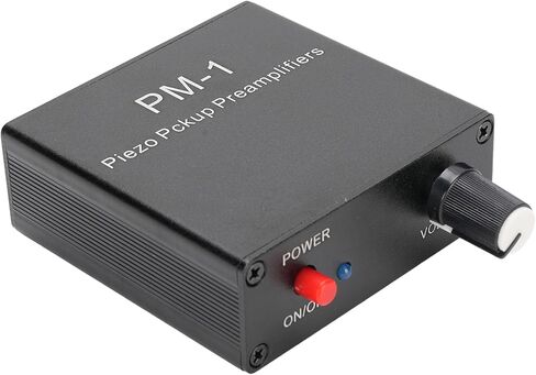 VBESTLIFE Piezo Pickup Preamp Amplifier, Rechargeable Guitar Pickup Preamp with Low Frequency Limit for Guitar, Cello, Violin, Ukulele, Mandolin in Saudi Arabia