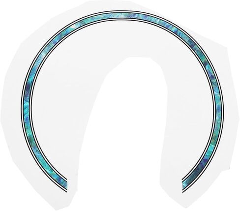 VICASKY Guitar Sound Hole Decal Self-Adhesive Color Changing 3D Rosette Sticker for Acoustic Guitar and Ukulele Accessories 3.93 Inch in Saudi Arabia