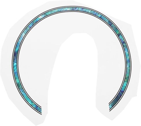 VICASKY Guitar Sound Hole Decal Self-Adhesive Color Changing 3D Rosette Sticker for Acoustic Guitar and Ukulele Accessories 3.93 Inch in Saudi Arabia