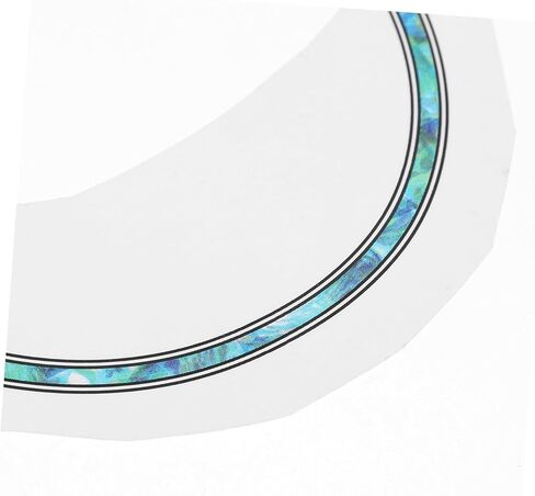 VICASKY Guitar Sound Hole Decal Self-Adhesive Color Changing 3D Rosette Sticker for Acoustic Guitar and Ukulele Accessories 3.93 Inch in Saudi Arabia