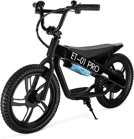 Kids Electric Bike, 350W Motor, 15.5 MPH, 36V 5.2Ah, 10 Miles, 16" Tires, Dual Braking System, Suitable for Riders Aged 6 and Above, Youth Off-Road Electric Bicycle in Saudi Arabia