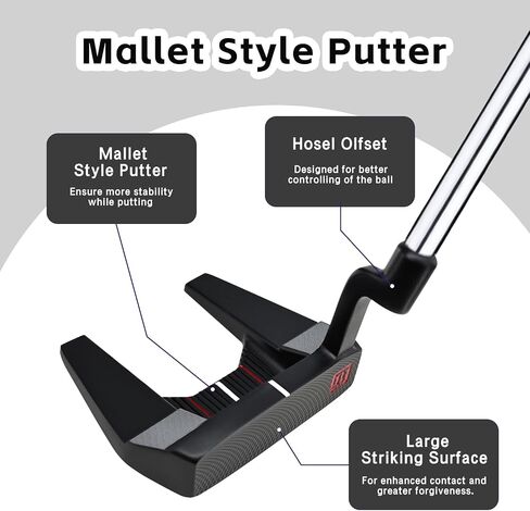 Yamato Golf Putter Blade & Mallet Head Design Right Handed Premium Forged Golf Putter for Men & Women in Saudi Arabia